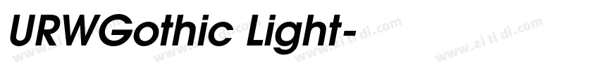 URWGothic Light字体转换 URWGothic Light字体转换